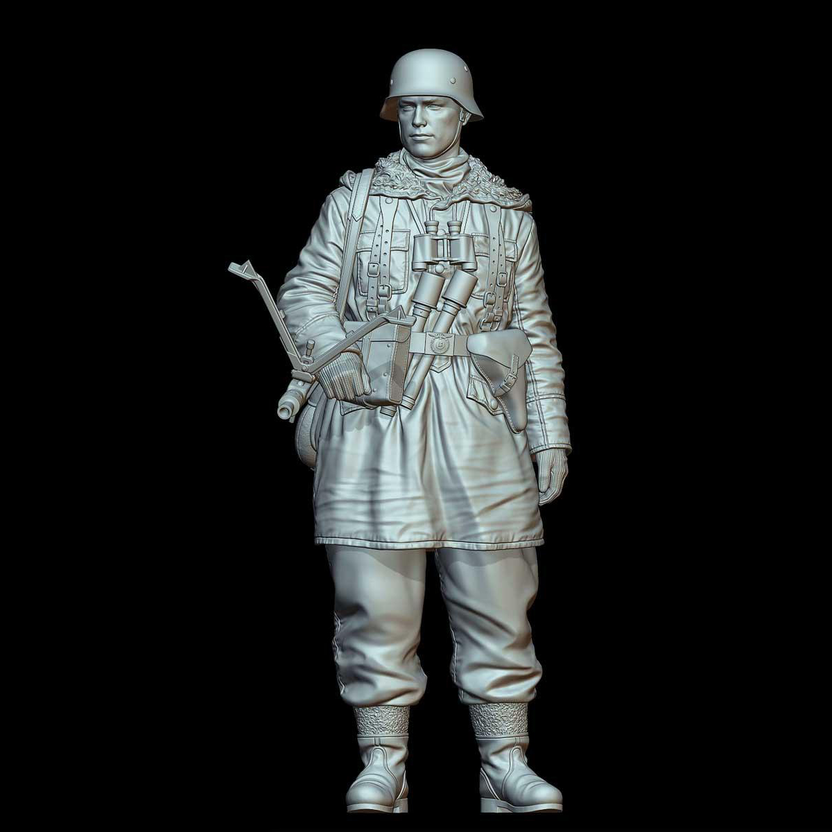 Model Kit Entry Grade - ชุดฟิกเกอร์เรซิ่น1/16ชุดรูปแบบทางทหารชุดประกอบและไม่ได้ทาสี253RCB