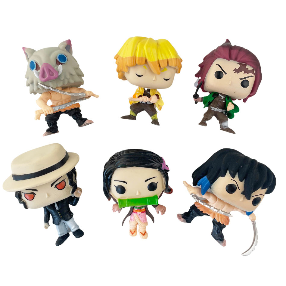 Model Kit Zenitsu - ฟิกเกอร์อนิเมะ Demon Slayer Big Head Series