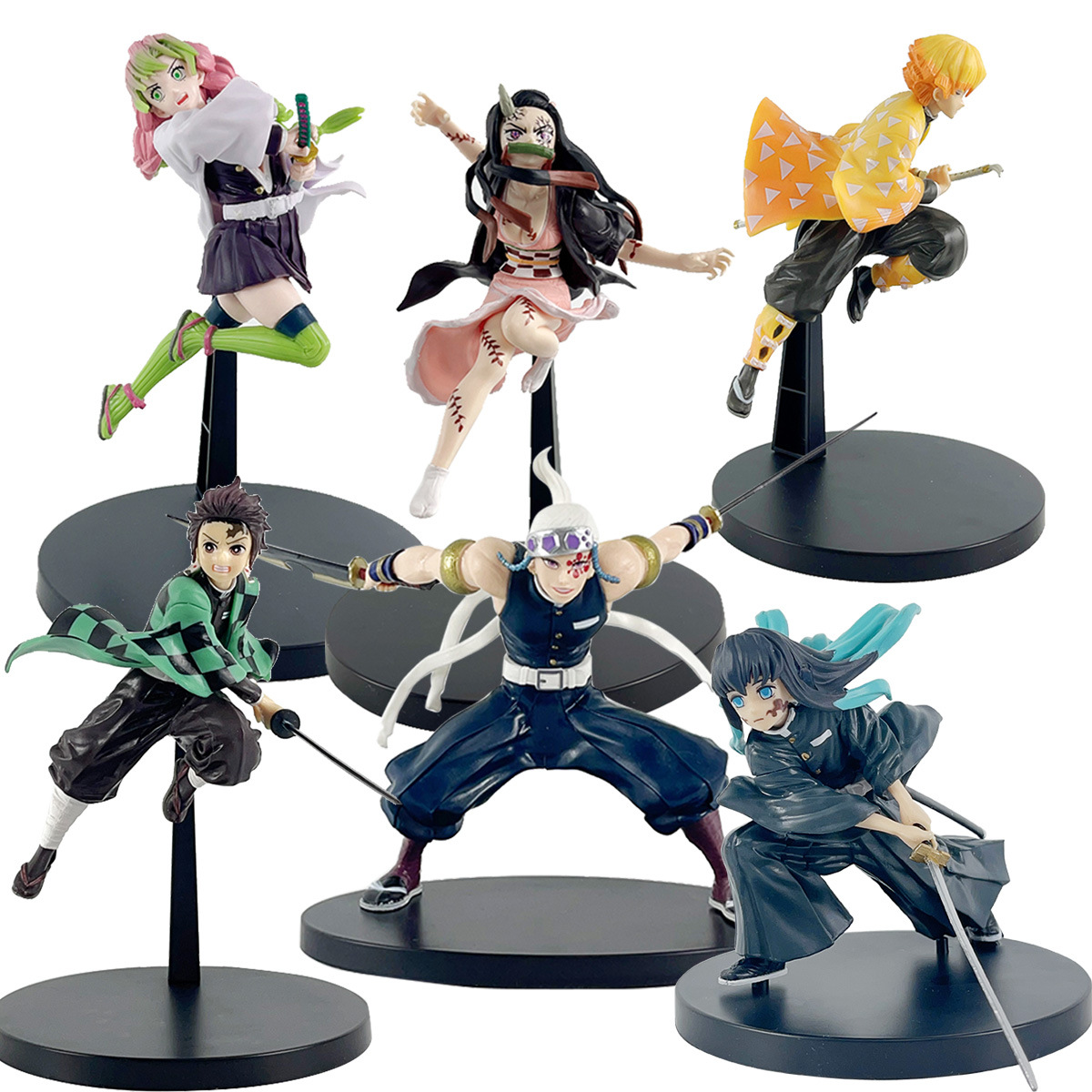 Model Kit Zenitsu - ฟิกเกอร์อนิเมะดาบพิฆาตอสูร PVC เนซึโกะ ทันจิโร่ เซ็นอิทสึ มิสึริ