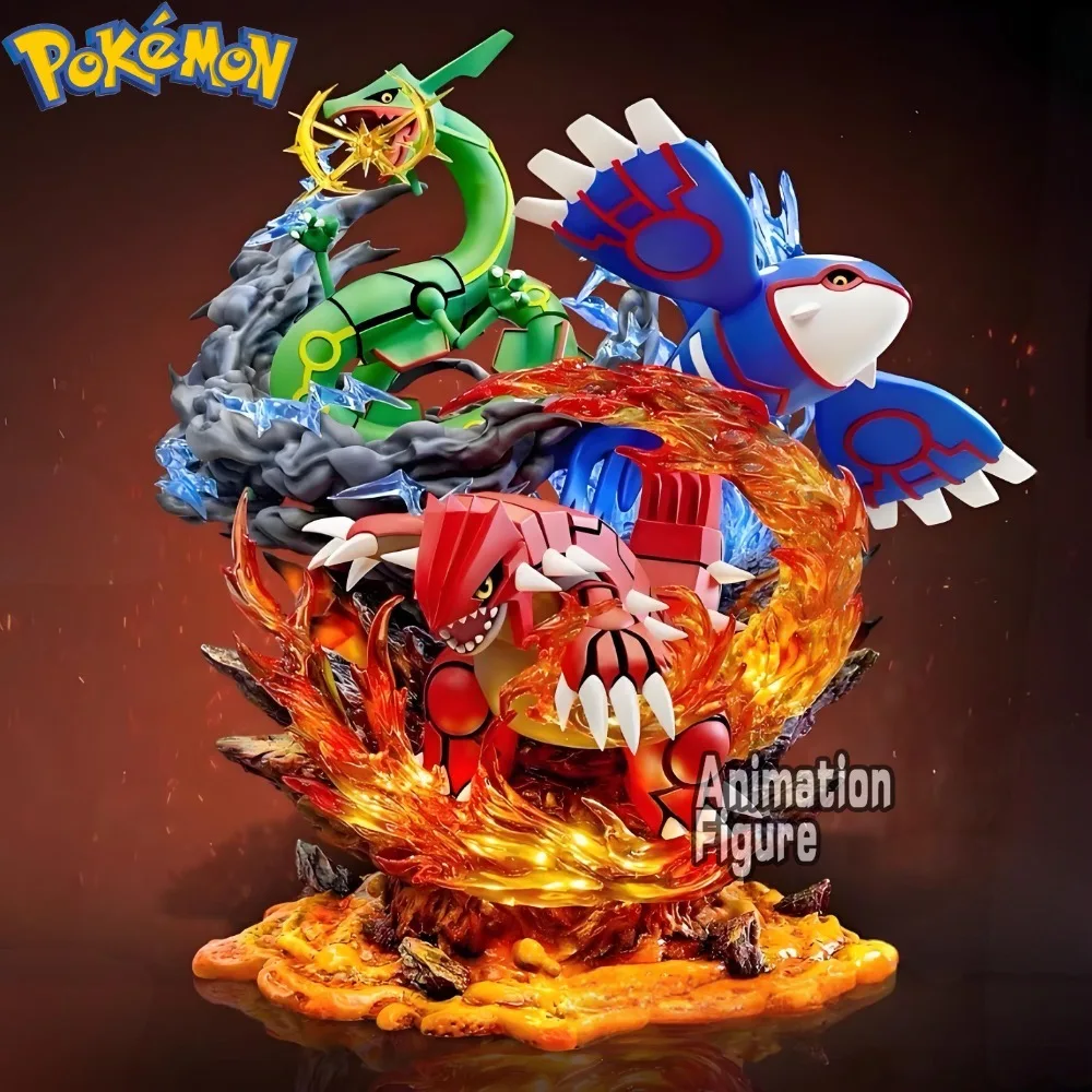 Model Kit Rayquaza - ฟิกเกอร์อนิเมะโปเกมอน ขนาด 35 ซม./13.78 นิ้ว กรูดอน