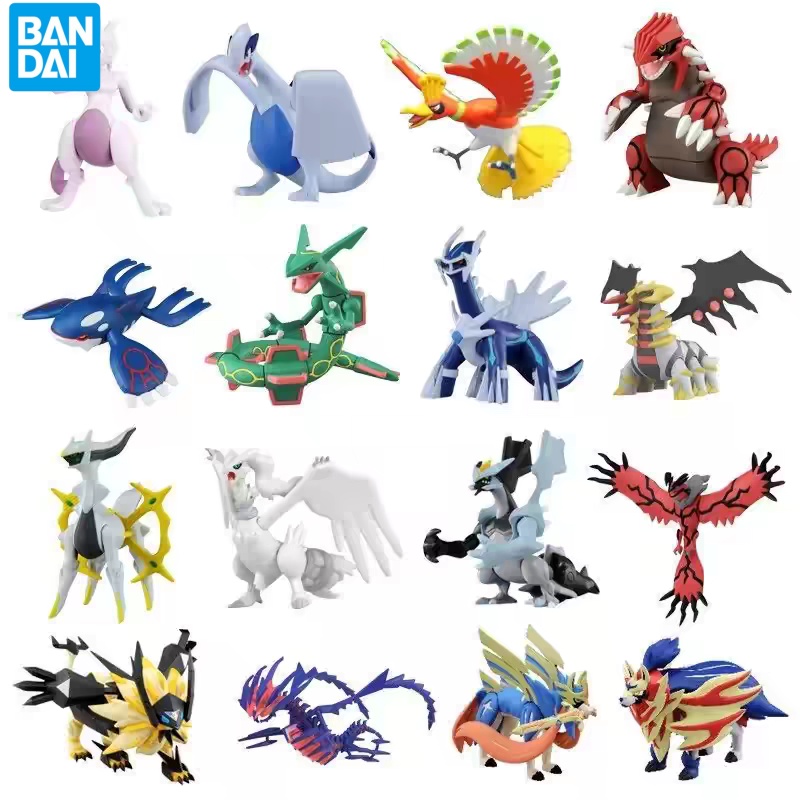 Model Kit Quick Mew - โมเดลตัวละครโปเกมอนของแท้จากแบนได ชุดประกอบตัวละครอนิเมะ ปิกาจู ชาร์แมนเดอร์ มิว อีวุย