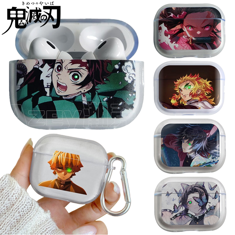 Model Kit Zenitsu - เคสใสลายดาบพิฆาตอสูรสำหรับ Airpods 4 3 2 1