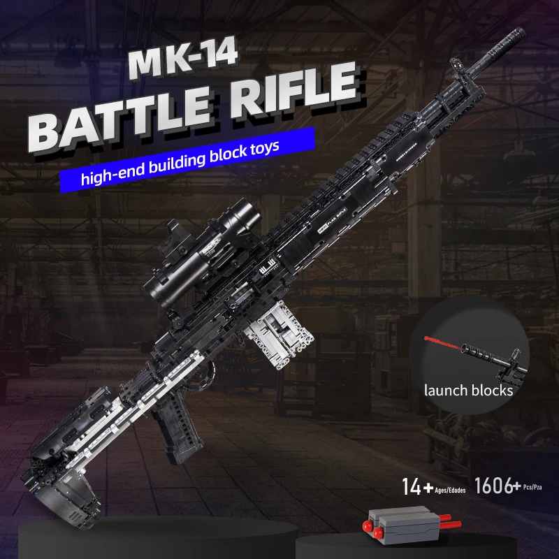 ชุดปืนไรเฟิล MK14รบทางทหารของเ - Model Kit Weapons บทวิจารณ์และราคา