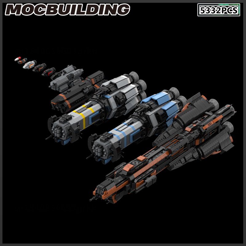 MOC Building Block Space Ship  - Model Kit Destroyer บทวิจารณ์และราคา