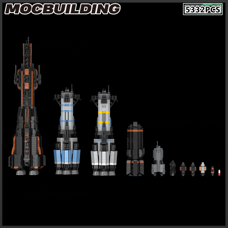 MOC Building Block Space Ship  - Model Kit Destroyer บทวิจารณ์และราคา