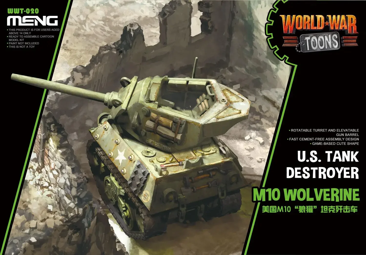 รุ่น MENG WWT U.S. ชุดประกอบโม - Model Kit Destroyer บทวิจารณ์และราคา