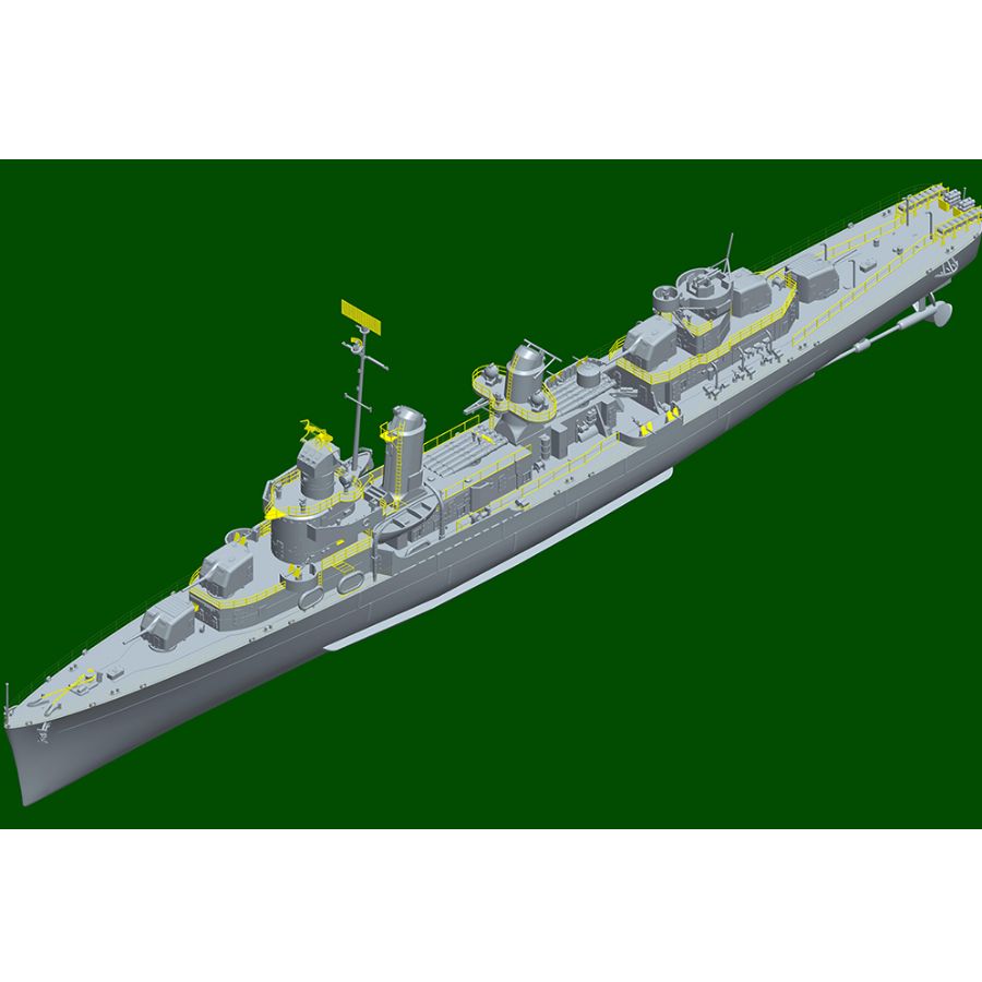 เฟลทเชอร์ DD-445 USS Destroyer - Model Kit Destroyer บทวิจารณ์และราคา