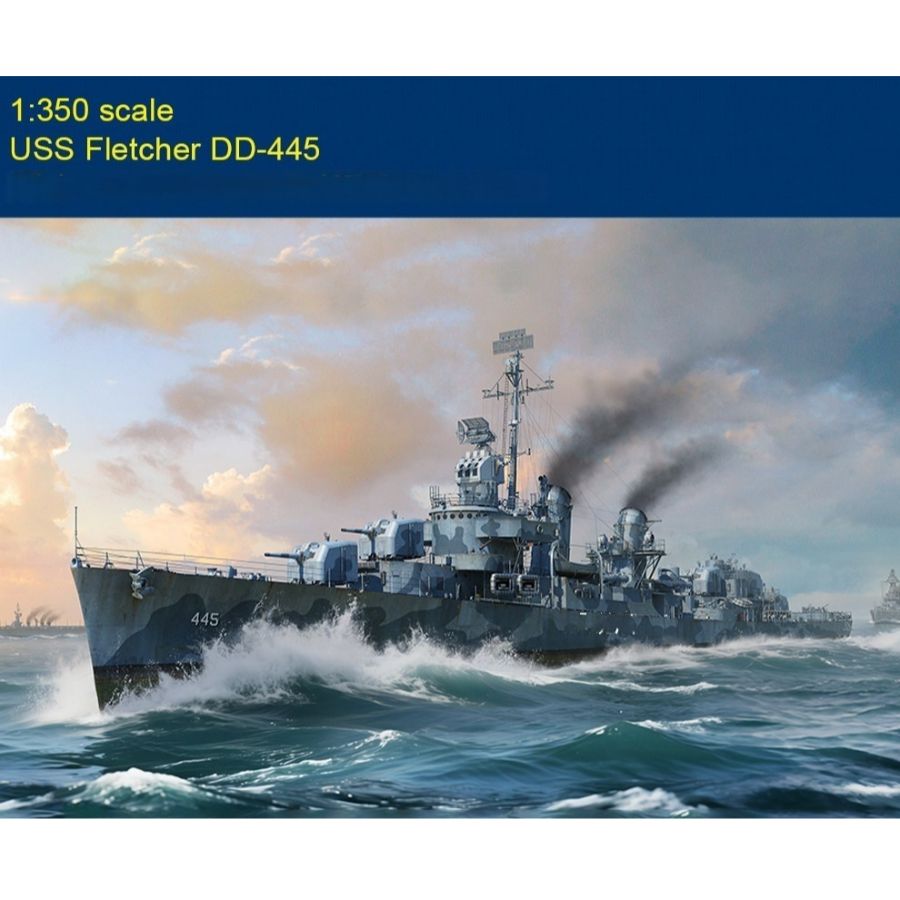 เฟลทเชอร์ DD-445 USS Destroyer - Model Kit Destroyer บทวิจารณ์และราคา