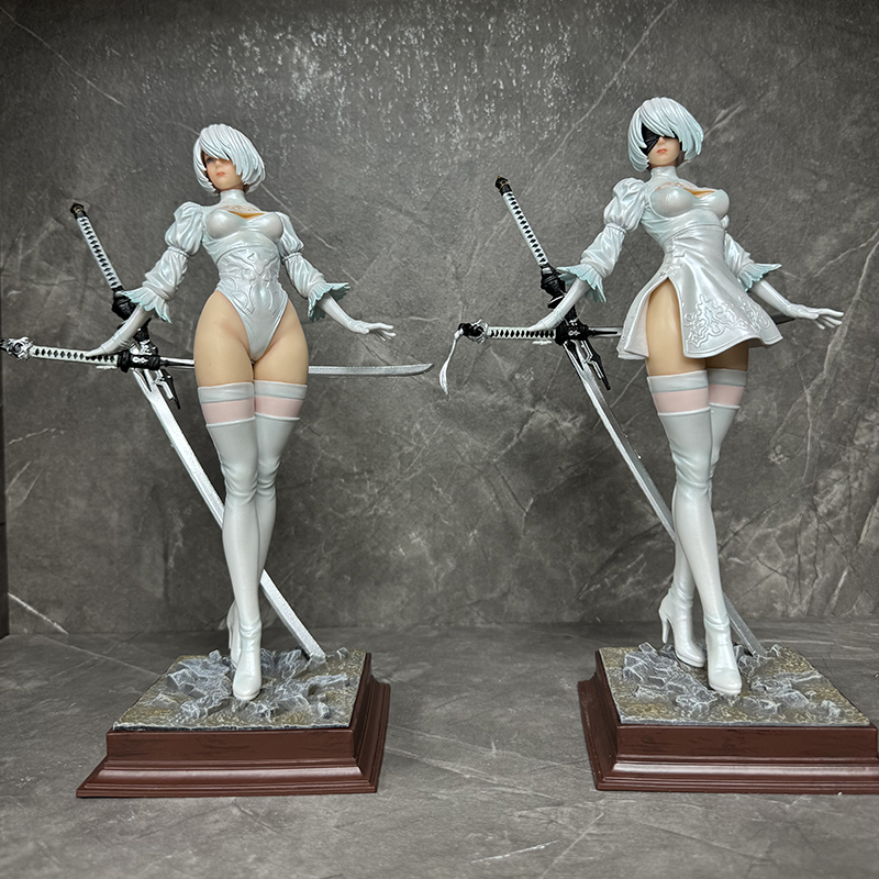 ฟิกเกอร์อนิเมะสาว 2B จากเกม Ni - Model Kit Nier Automata บทวิจารณ์และราคา